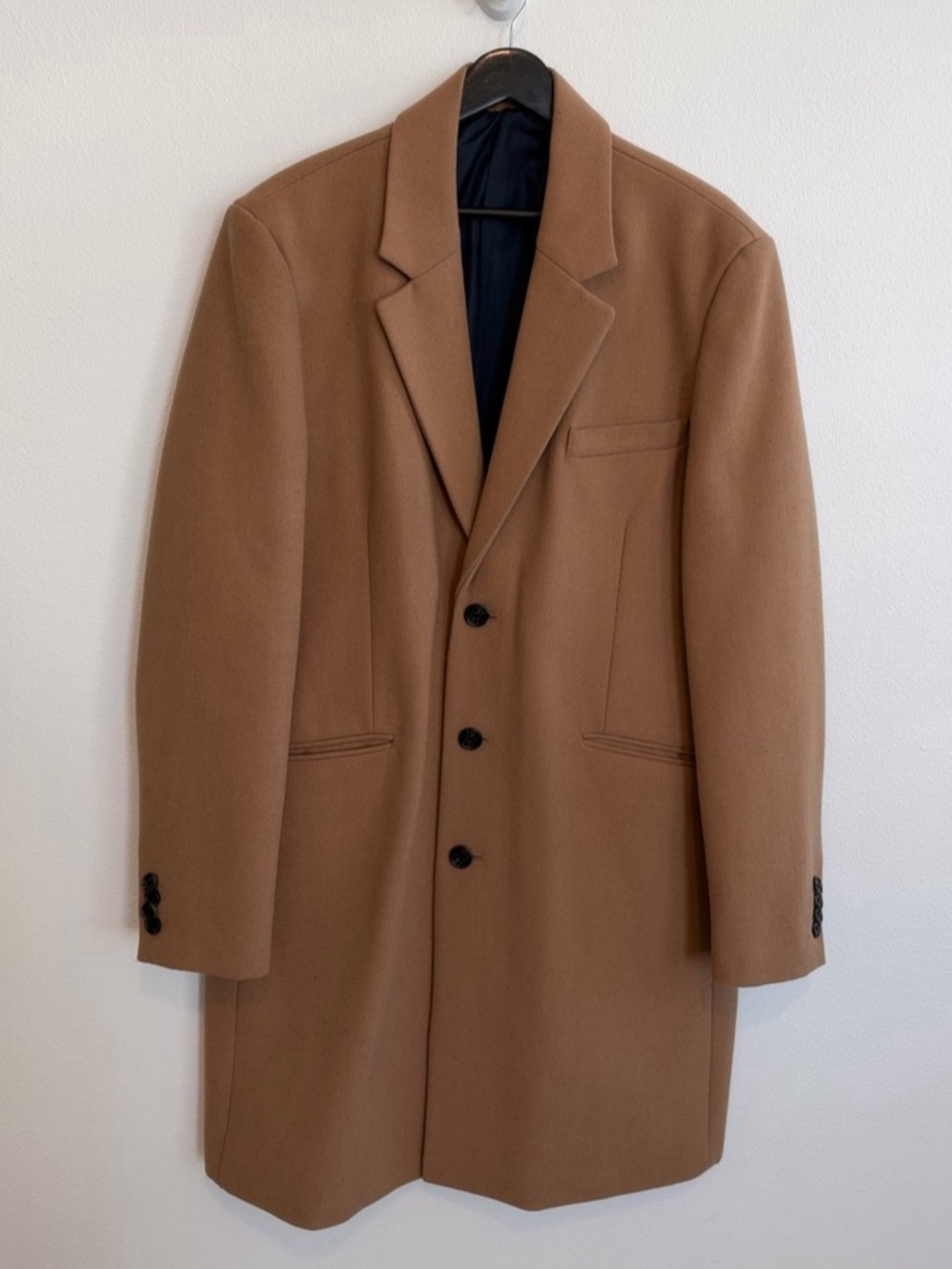 ASOS Men's Camel Long Coat Size M Like New